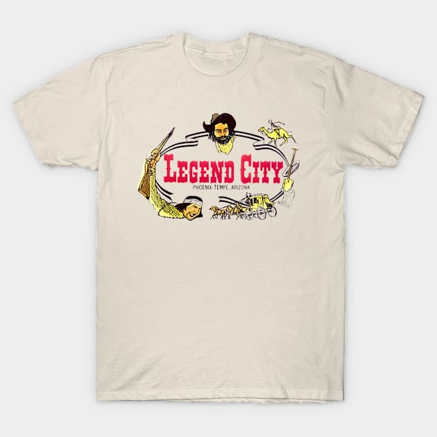 Legend City Amusement Park - Phoenix / Tempe, Arizona T-Shirt by Desert Owl Designs